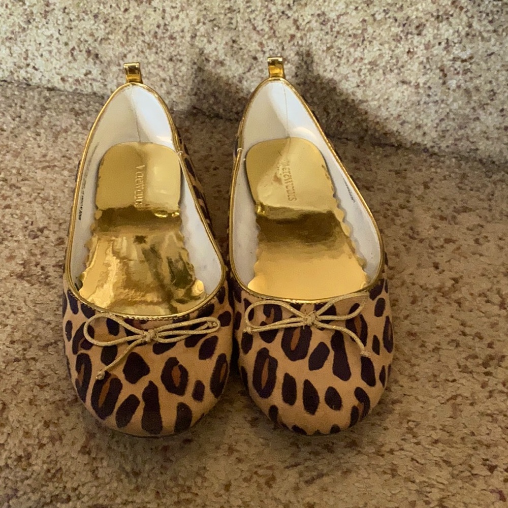 JCrew Crewcuts Leopard Ballet Flats Size 3